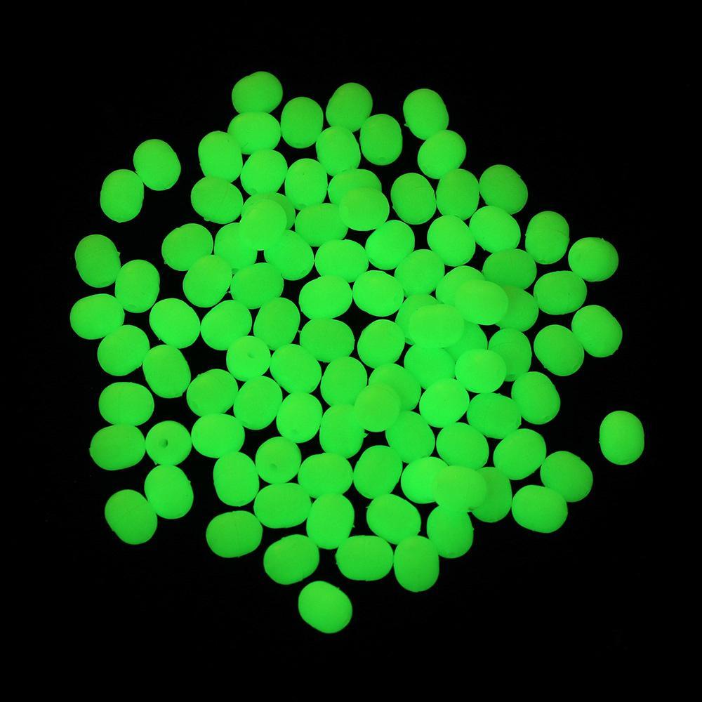 MUVAKO Bộ 100 Phao Nổi Câu Cá Bằng Nhựa Mềm Phát Sáng Ban Đêm