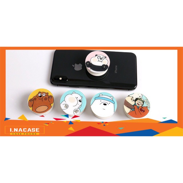 [ POPSOCKET] Gấu Bares🐻🐼