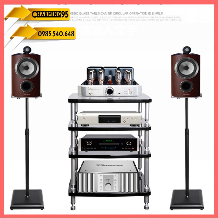 Chân loa E401 kim loại 29x24x mặt đỡ 22x12cm- 9211