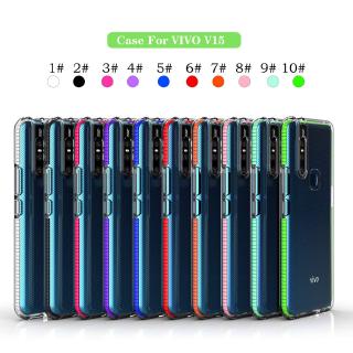 VIVO Y83 Y81 V9 Y85 V15 PRO V15 Y95 Y93 Y91 Ốp lưng silicone màu trơn dành cho