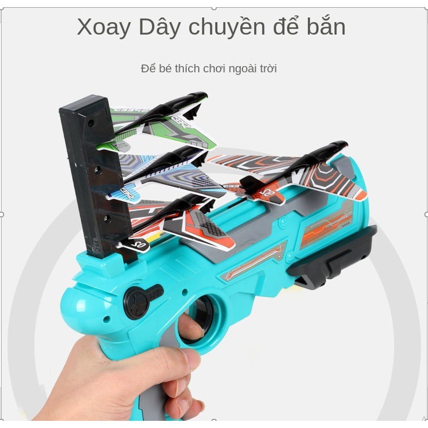 Súng Bắn Máy Bay Air Battle Cho Bé, Đồ Chơi Phóng Máy Bay Lượn Mô Hình Trẻ Em.