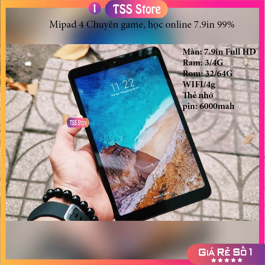 Máy tính bảng Xiaomi Mipad 4 99% 3/4g ram chuyên game, học online