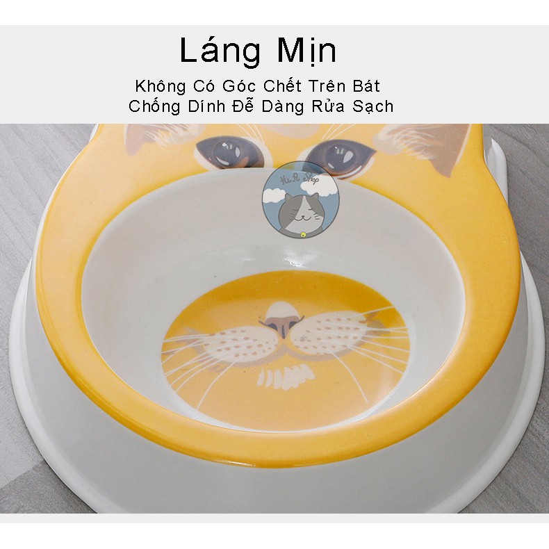 Bát Ăn Fits Hình Mèo Ngộ Nghĩnh Cho Thú Cưng Bát Ăn Chất Liệu Melamine Cao Cấp Bền Đẹp  Dành Cho Chó Mèo