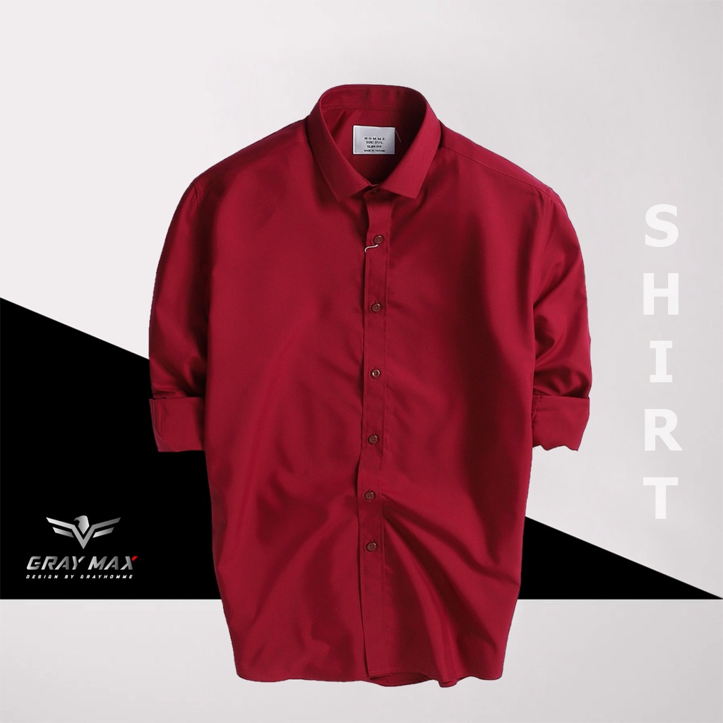 Áo sơ mi nam dài tay chất đẹp, vải bambo nano cao cấp công sở lịch lãm , kháng khuẩn, chống nhăn, khử mùi - Grayhomme