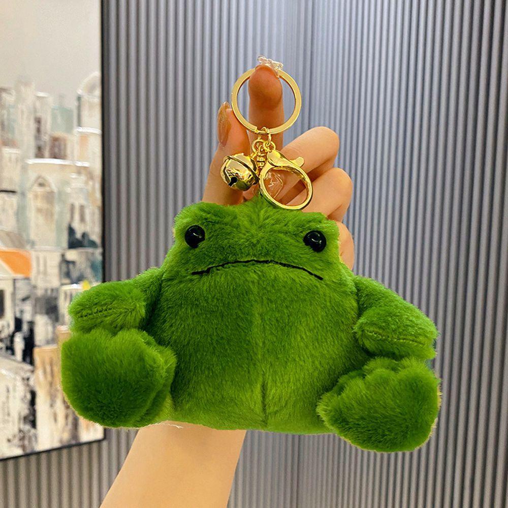 DARNELL Móc Khóa Ếch Nhồi Bông Mềm Mại Dễ Thương