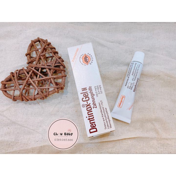 Gel Bôi Giảm Đau Răng Lợi Dentinox 15g anh / Đức