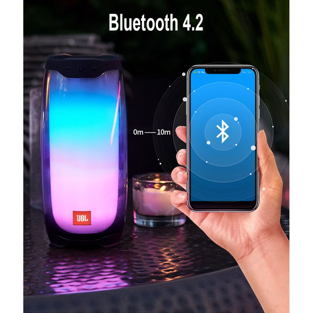 Loa bluetooth mini dễ thương giá rẻ Pluse 4 hiệu ứng đèn led theo nhạc full màn hình thiết kế đẹp mắt