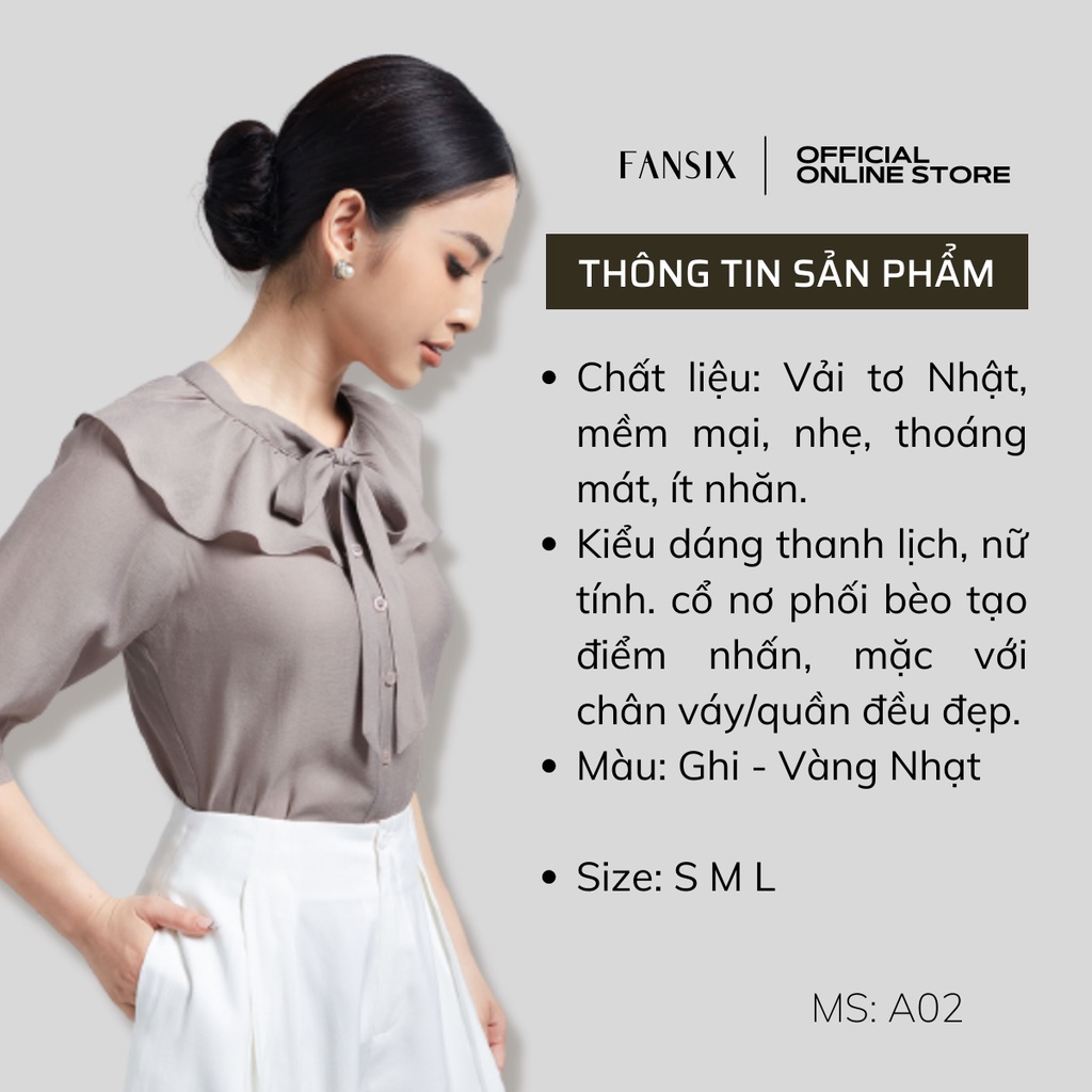 Áo sơ mi công sở nữ Fansix A02 | BigBuy360 - bigbuy360.vn