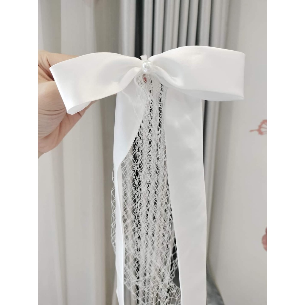 Kẹp nơ lưới nhẹ nhàng cực xinh