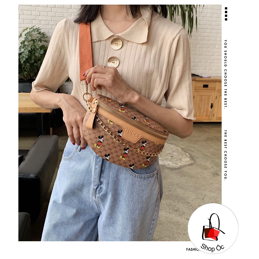 (HÀNG MỚI) Túi bao tử đeo hông da cao cấp siêu hot E281