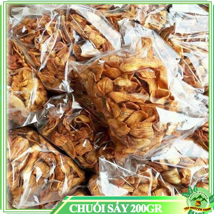 200GR CHUỐI SẤY KHÔNG ĐƯỜNG  ĐẶC SẢN GIA LAI