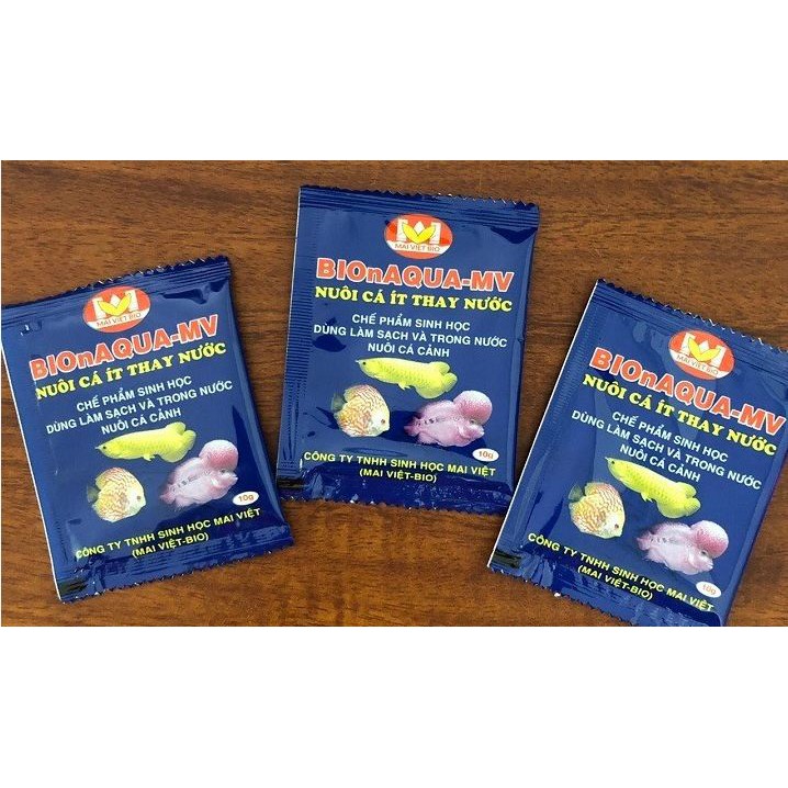 [Mã PET50K giảm Giảm 10% - Tối đa 50K đơn từ 250K] Men vi sinh Mai Việt BIOnAQUA-MV 10g làm sạch nước