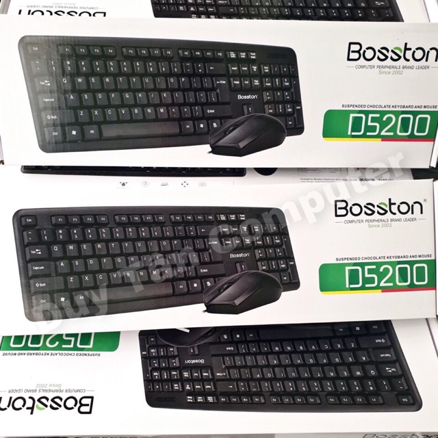 Bộ phím và chuột Bosston D5200 có dây cổng usb