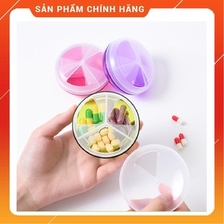 [FREESHIP TỪ 200K] Hộp đựng thuốc chia ngăn loại tròn