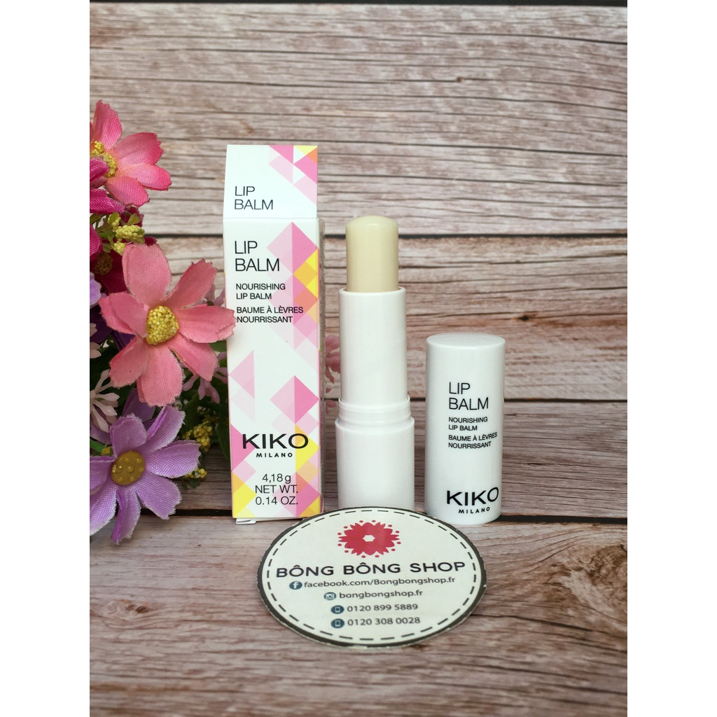 (Chuẩn Pháp) Son dưỡng Kiko Lip Balm (ko màu)