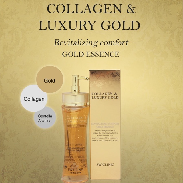 Tinh Chất Tái Tạo Dưỡng Trắng Da 3w Clinic Collagen Luxury Gold 150ml