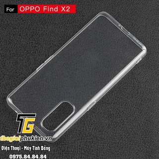 Ốp lưng silicon dẻo trong suốt dành cho OPPO Find X2