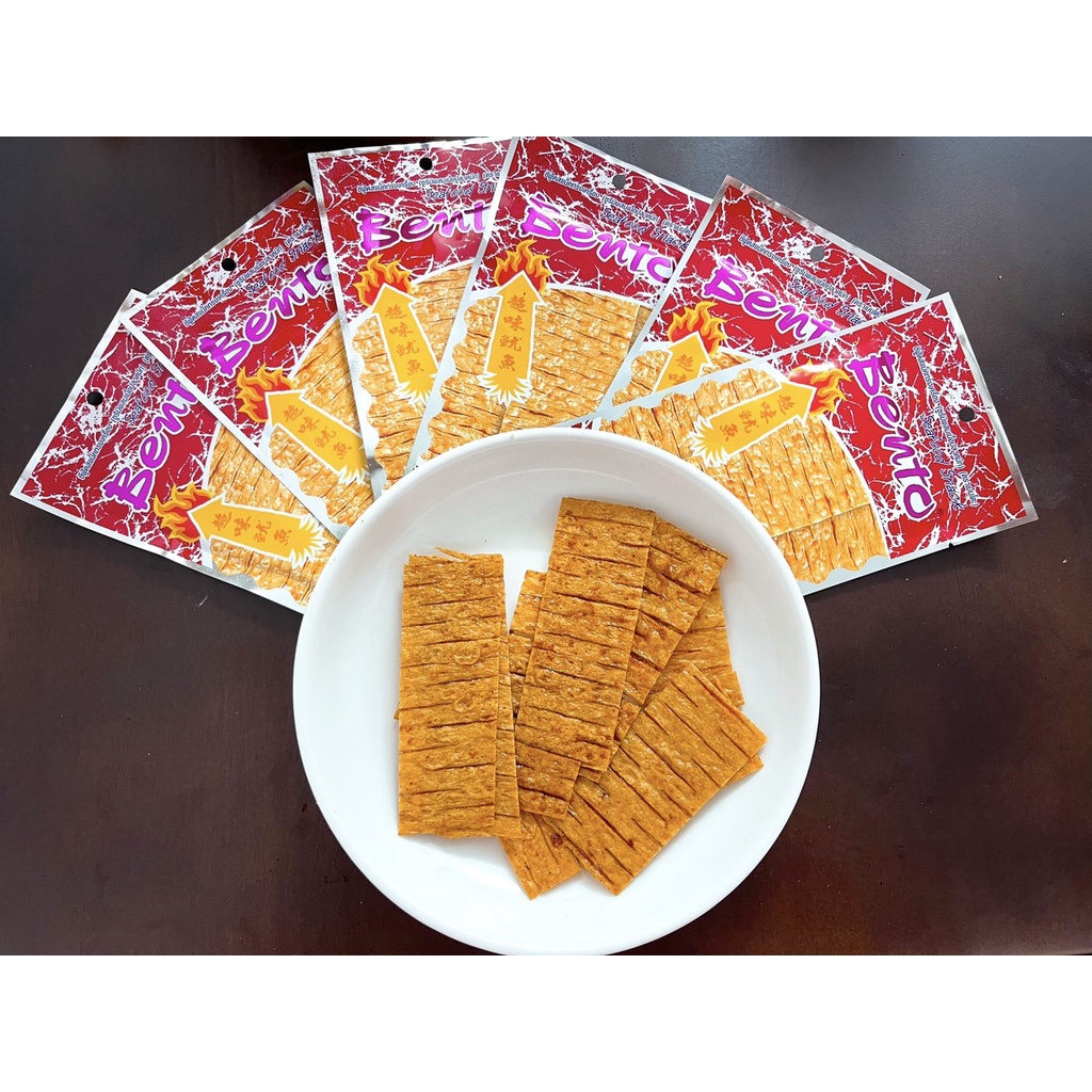 Mực BenTo Thái Lan - set 5 gói Snack Mực Tẩm Gia Vị Cay Ngọt Bento (5g/gói)