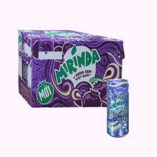 Lon Nước ngọt MIRINDA soda kem việt quất 320ml / Nước ngọt MIRINDA soda kem việt quất 320ml
