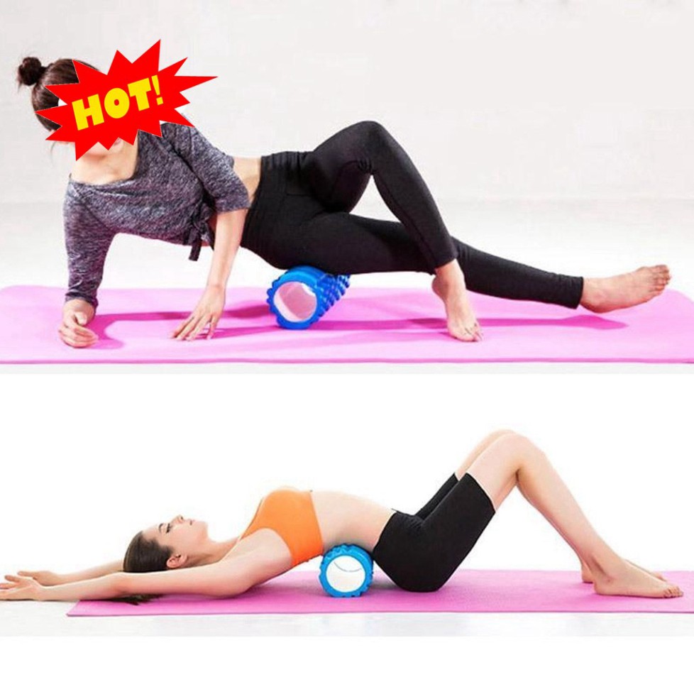 [BÁN⭐CHẠY] Con Lăn Massage Dạng Ống Lăn Foam Roller Giúp Phục Hồi Giãn Cơ Bắp Tập GYM Thể Thao và Yoga