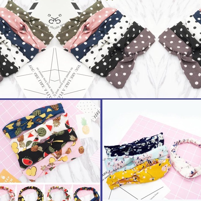 Flashmall BANDANA SIMPUL FASHION KOREA Nước hoa / trái cây / ngôi sao / hoa / trái cây dành cho nữ