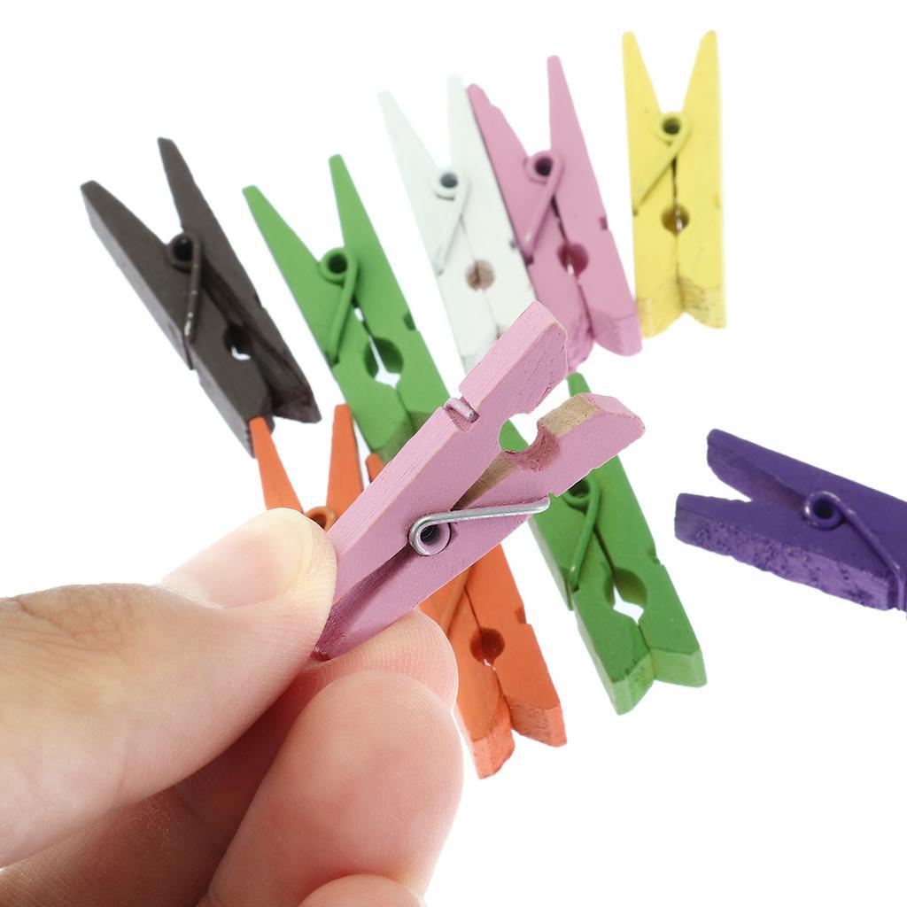 Kẹp Gỗ Treo Ảnh Tiện Lợi Nhiều Màu