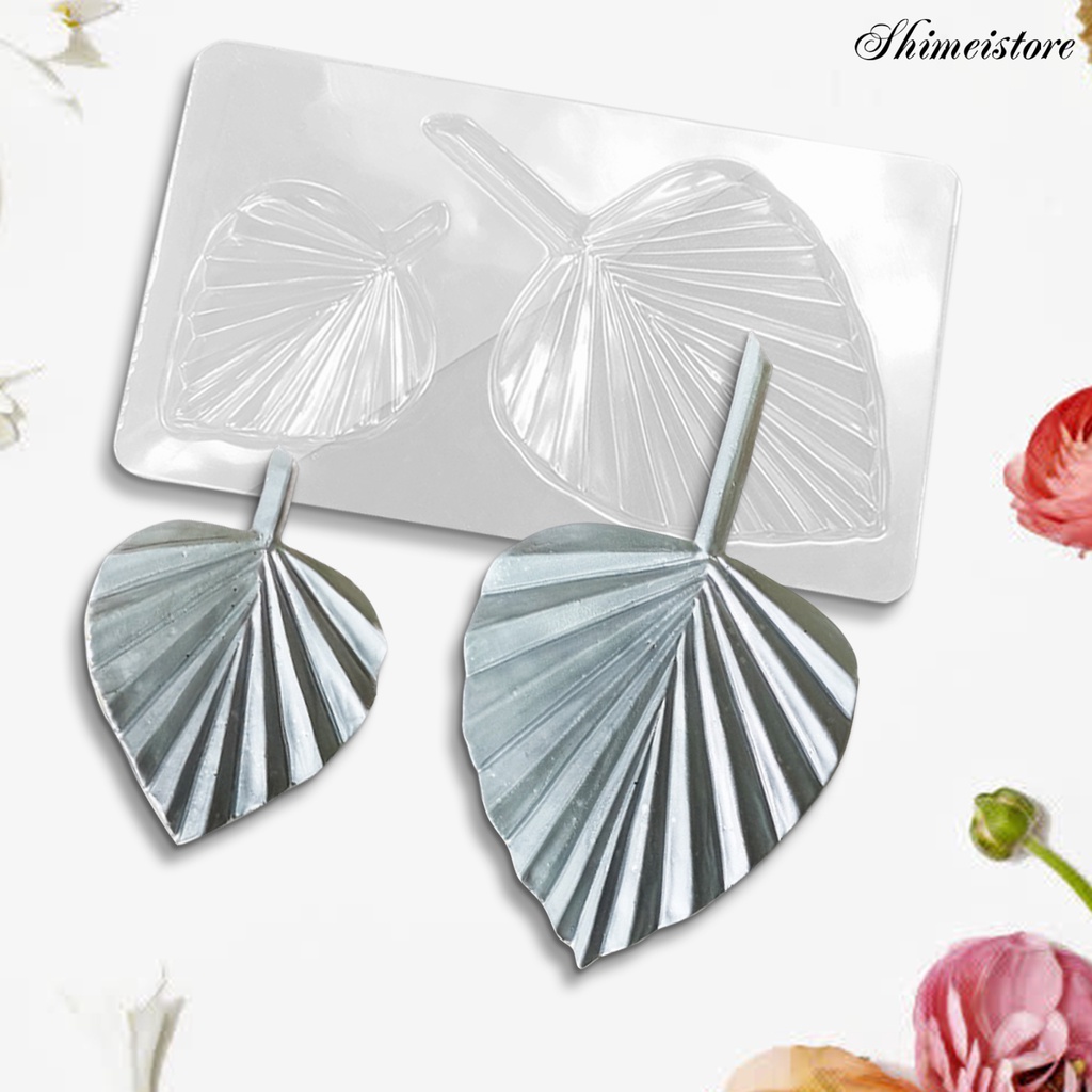 Khuôn Nhựa Trong Suốt Tạo Hình Chiếc Lá Trang Trí Bánh Kem DIY 5 Cái
