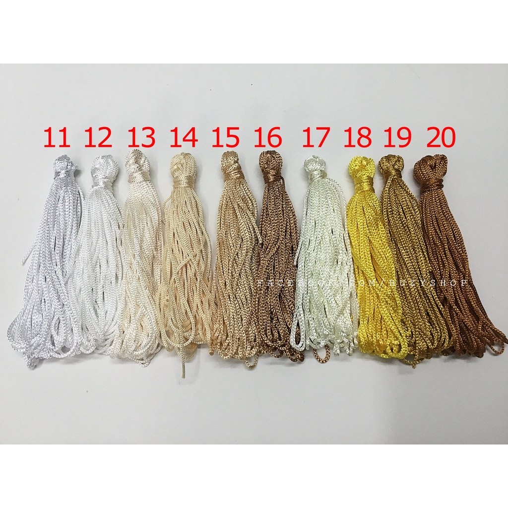 Dây cotton thắt vòng 1mm nguyên liệu thủ công]