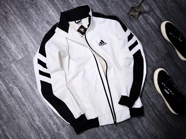 Áo khoác dù adidas lót nỉ bông chống nước 100%