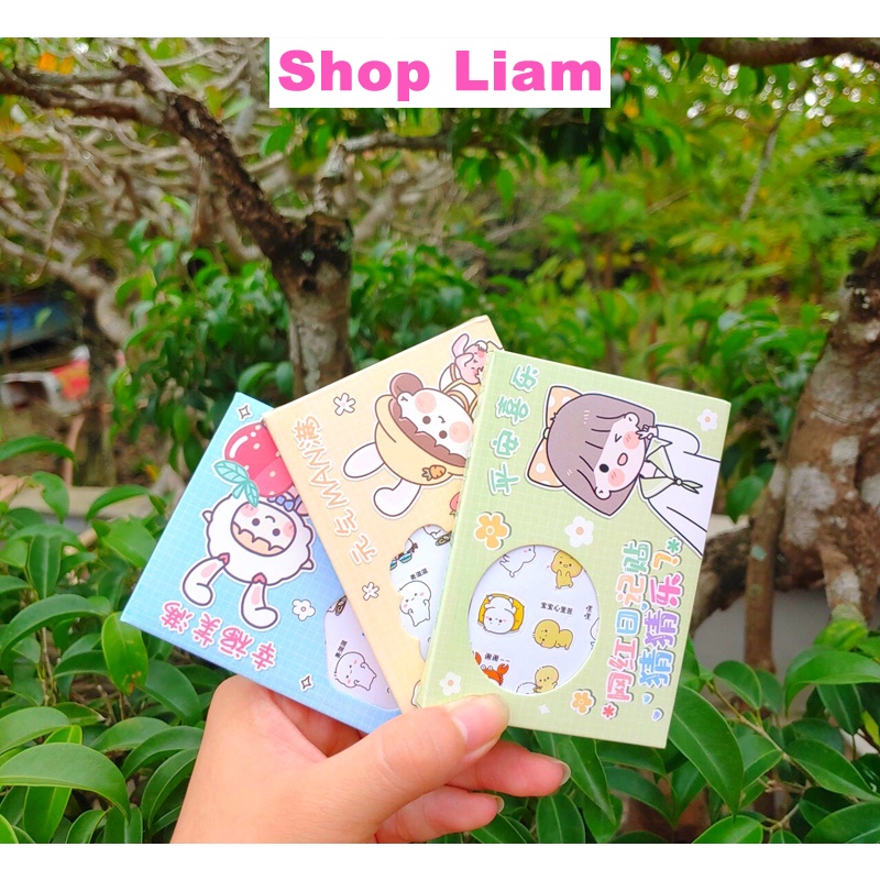 Hộp Sticker 12 tấm nhiều hình - shopliam