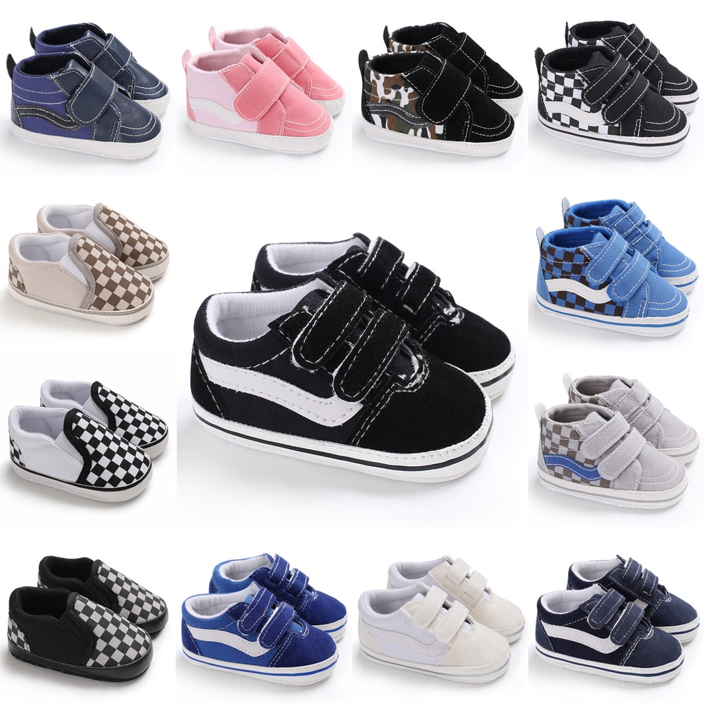 Đôi Giày Da PU Đế Cotton Chống Trượt Cho Bé Tập Đi