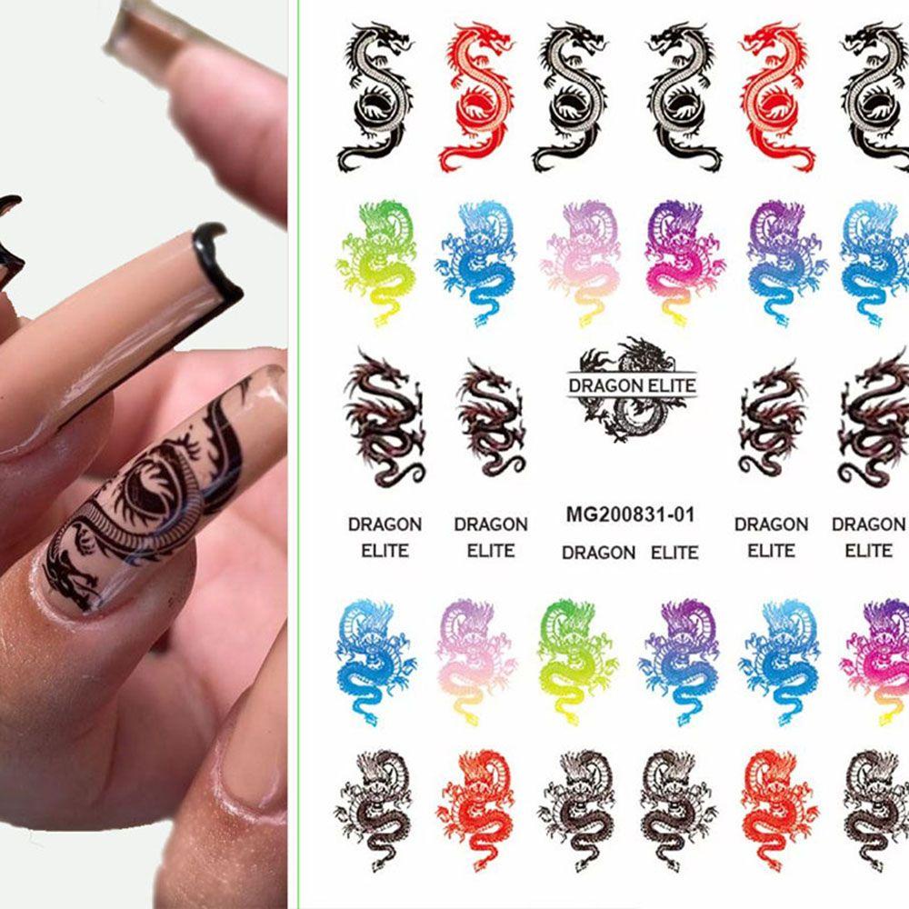 BSUNS Sticker Dán Móng Họa Tiết Hoa Bướm 3D