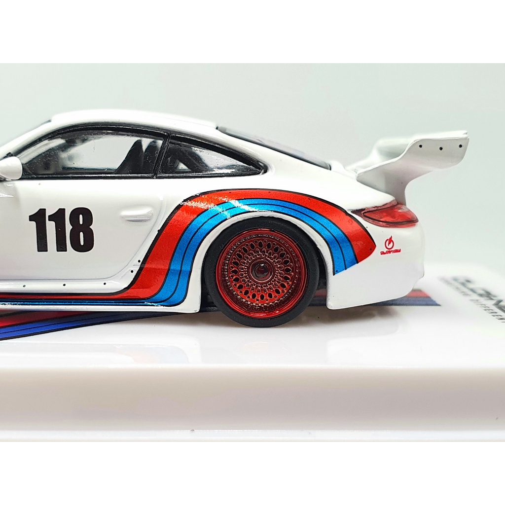 Xe Mô Hình Porsche Old & New 997 White 1:64 Tarmac Works