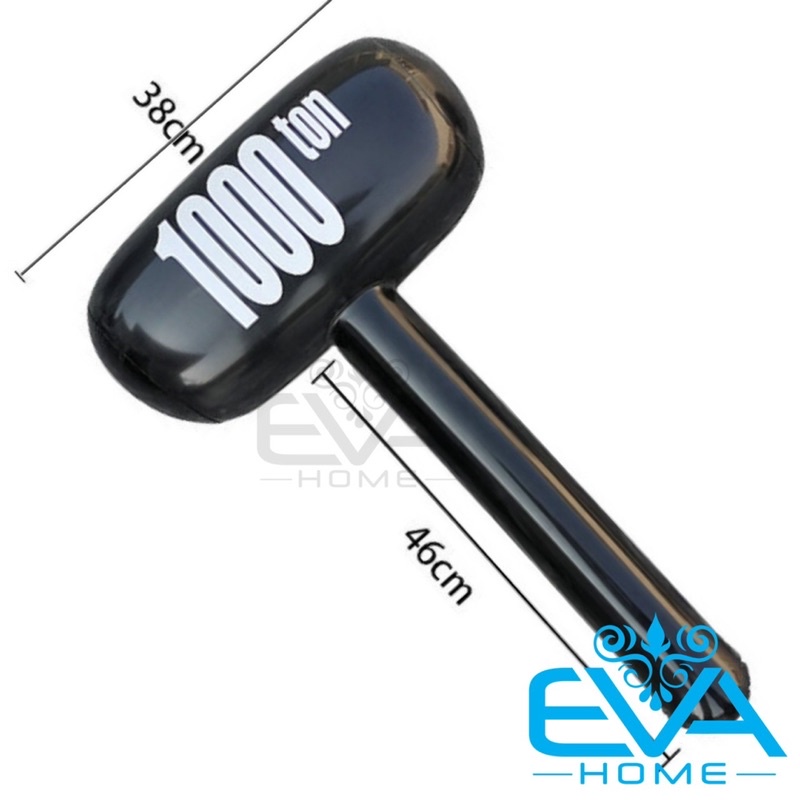 Đồ Chơi Bơm Hơi / Đồ Chơi Búa Tạ Đen Cán Tay Cầm Hơi Lớn 70 Cm Vui Nhộn