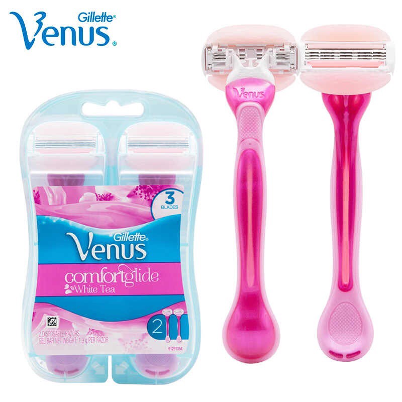 Dao cạo Gillette Venus White Tea dành cho vùng nhạy cảm/ Dao cạo đầu bơ Venus COMFORT GLIDE WHITE TEA