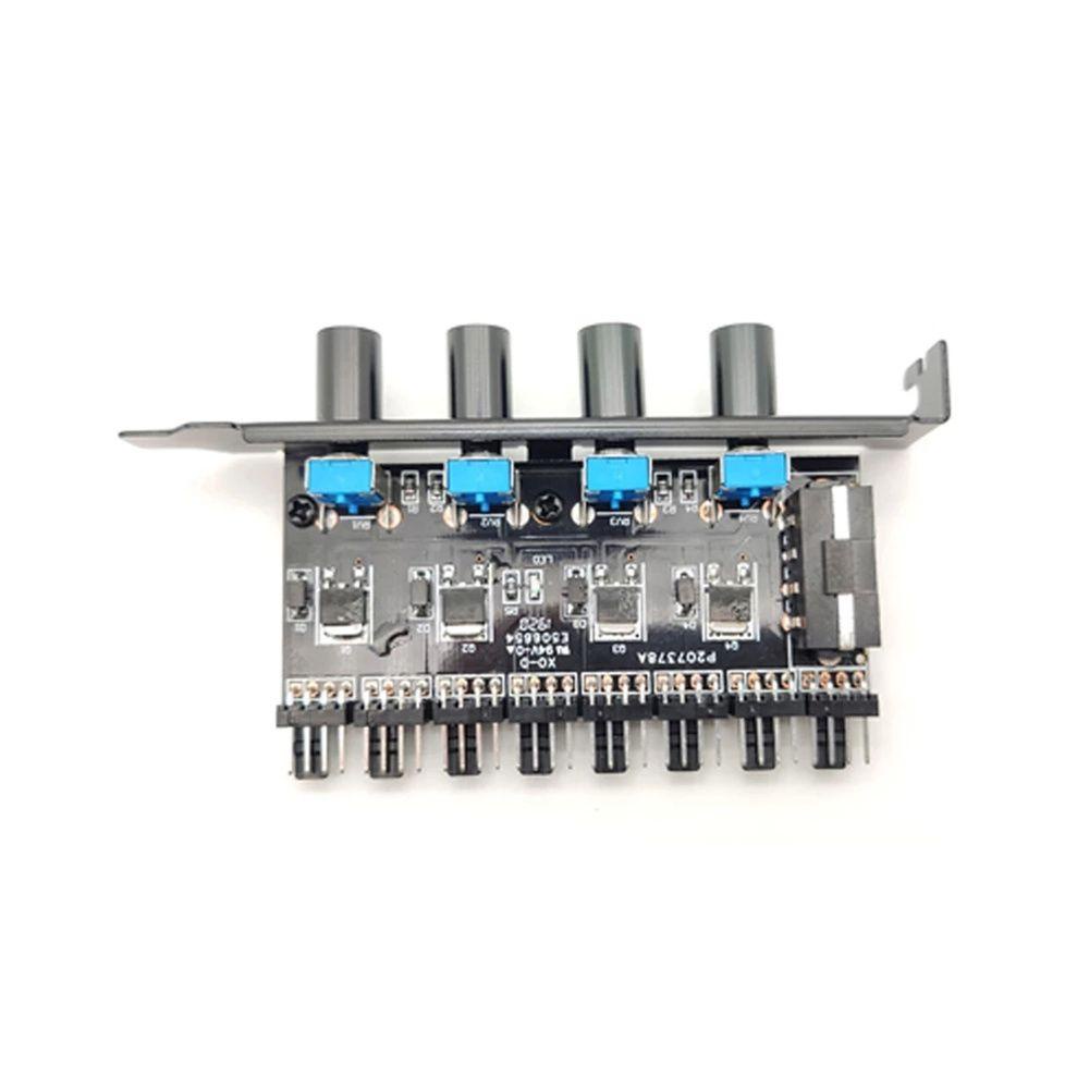 Cáp Chia Cổng Quạt Tản Nhiệt 4Pin 8 Kênh Chuyên Dụng Cho PC