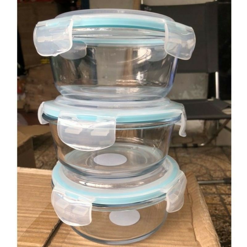 Hộp Thuỷ Tinh 900ml Chia Ngăn