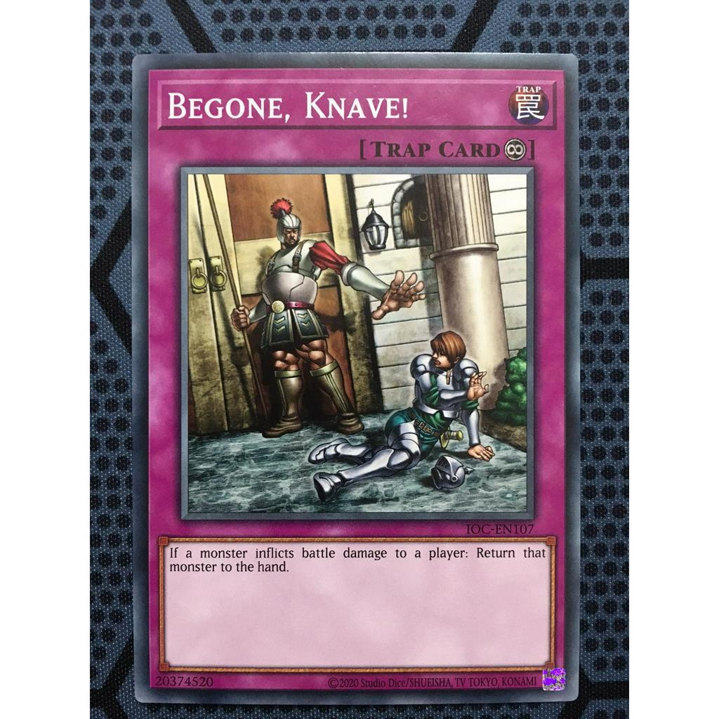 Bài yugioh thời đầu duel monster - Begone, Knave! - IOC-EN107 - Common Unlimited