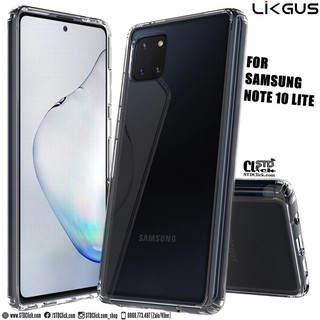 ỐP LƯNG SAMSUNG GALAXY NOTE 10 LITE LIKGUS LƯNG CỨNG VIỀN DẺO TRONG SUỐT CHÍNH HÃNG HÀNG CHUẨN