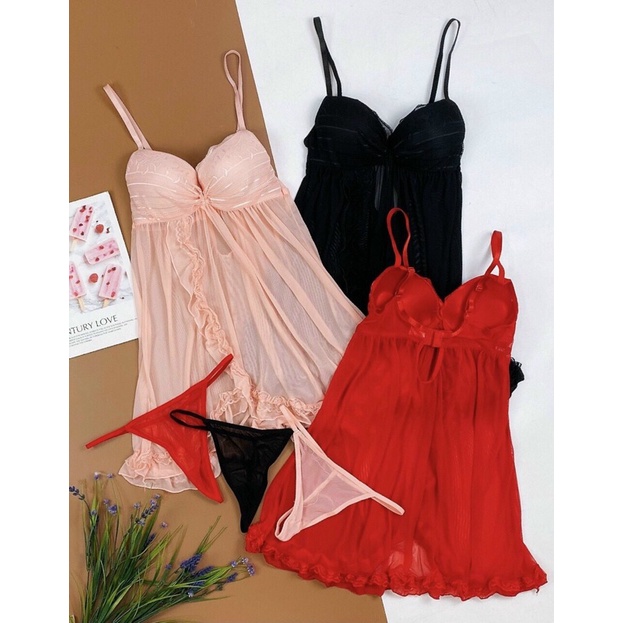 VÁY NGỦ CÚP NGỰC (SẴN MÚT)