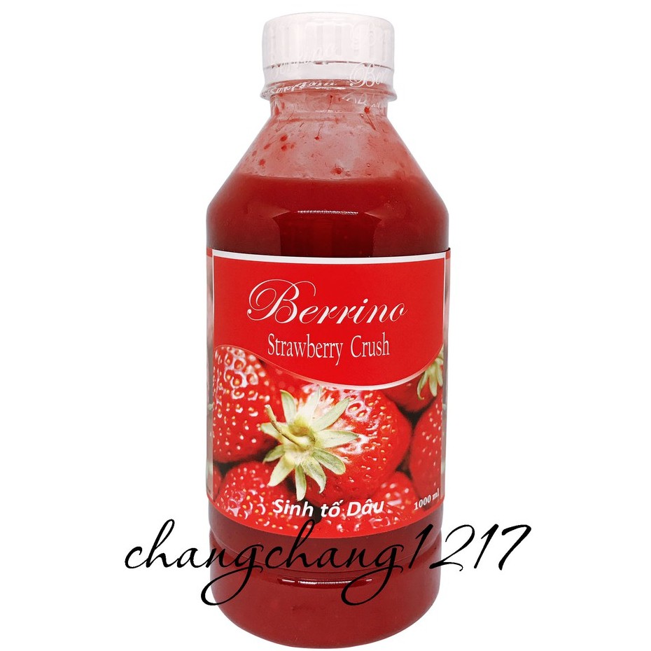 Sinh Tố Berrino Berino Dâu Chai 1 Lít