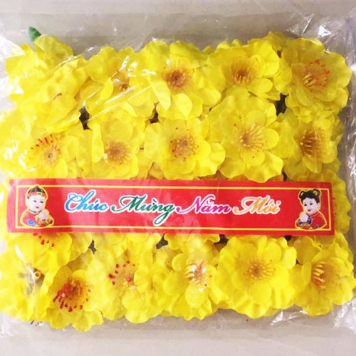 Bịch Bông Mai giả , Bông Đào giả trang trí được ưa chuộng nhất, bịch 36 bông, Kiều Tân Nhiên