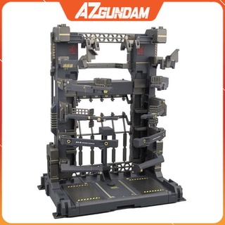 Bộ Giá Đỡ System Base Nhà Xưởng Màu Clear Đen Tỉ Lệ 1/100 cho Dòng Gundam MG
