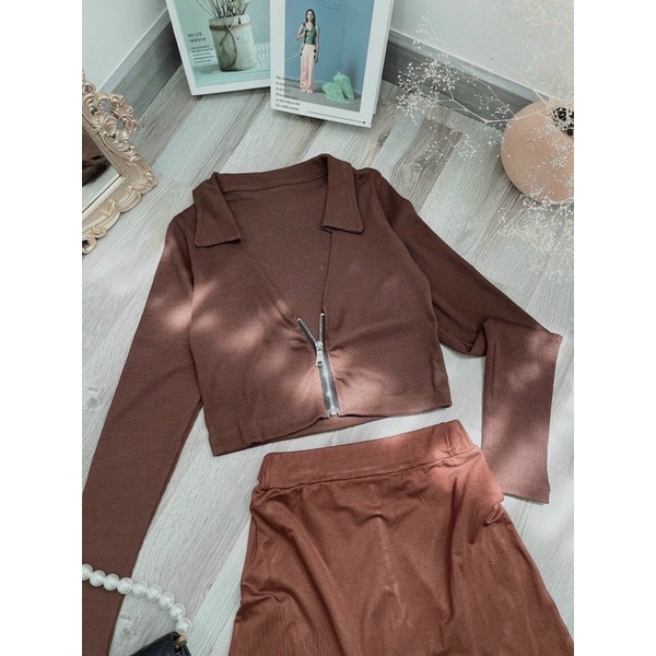 SÉT CVAY + CROP NÂU