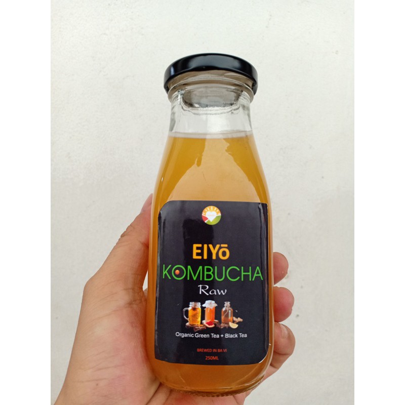 KOMBUCHA  RAW 330ML - Nguyên vị tự nhiên với nguyên liệu Organic, được lên men thủ công Truyền thống tại Núi Ba Vì.