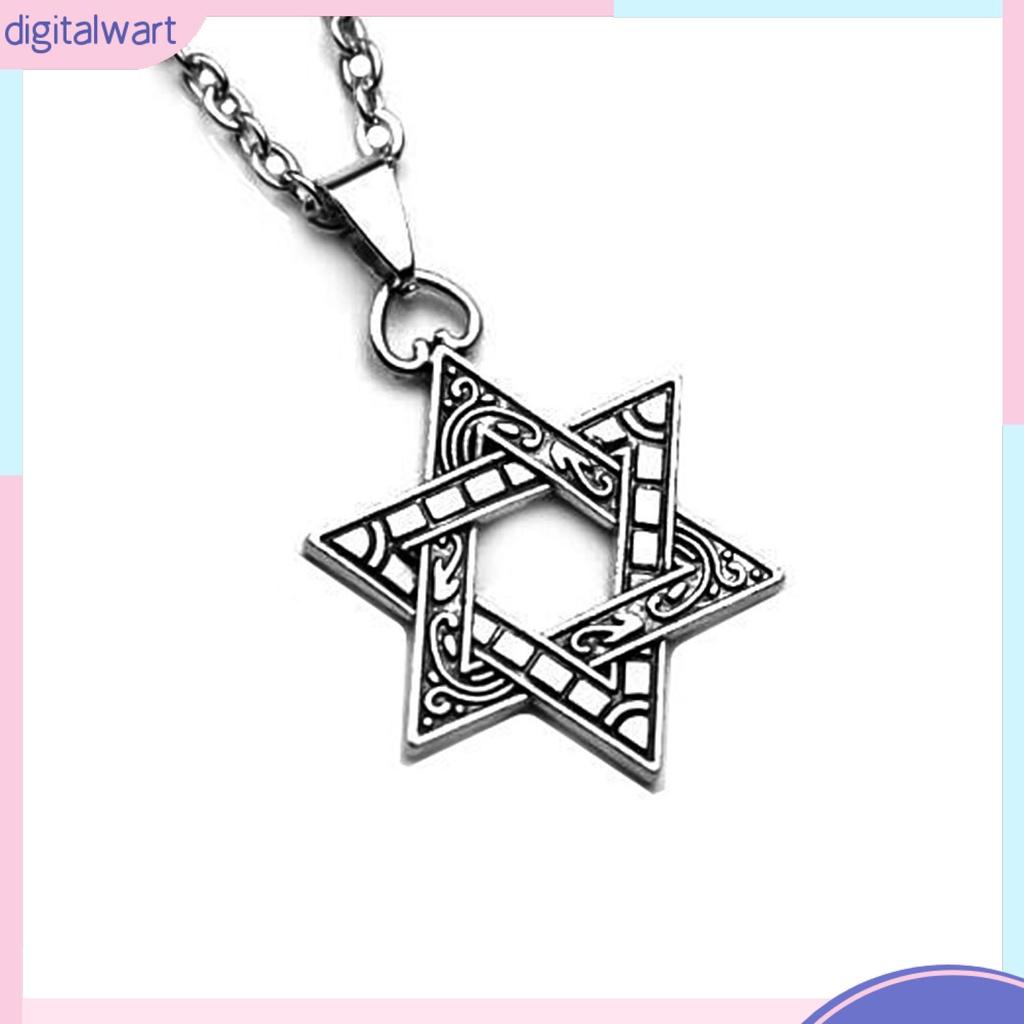 Vòng cổ mặt hình ngôi sao 6 cánh phong cách hiphop thời trang cho nam nữ