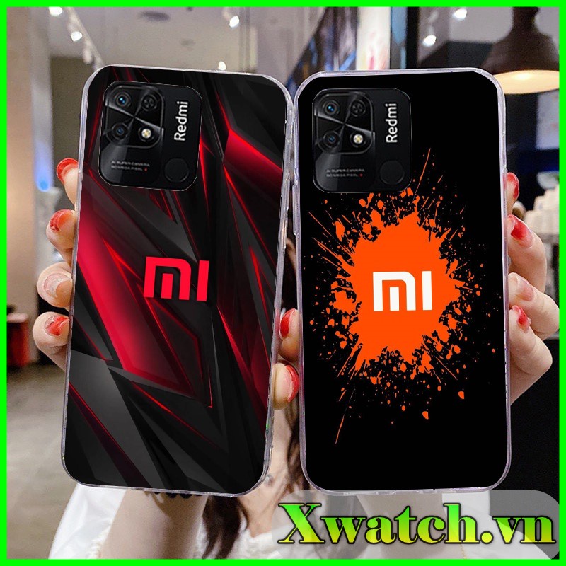 Ốp silicon in UV Xiaomi Redmi 10A Redmi 10C Poco C40 họa tiết Logo mi