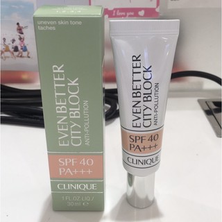 Kem Chống Nắng Dưỡng Da Chống Oxy Hóa Clinique Even Better City Block Anti-Pollution SPF40 - 30ml