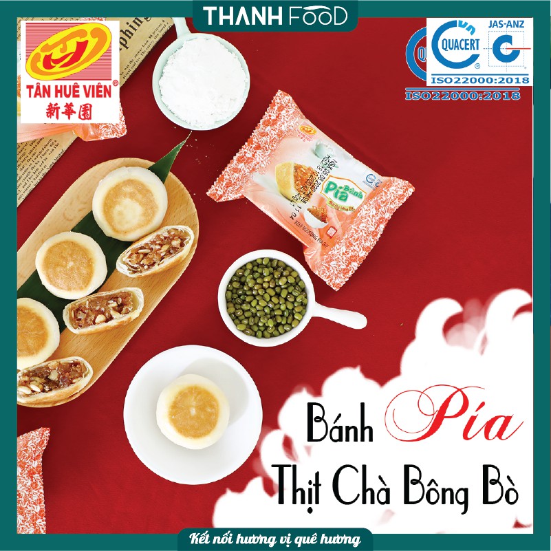 Bánh pía chà bông bò Tân Huê Viên túi 12 bánh