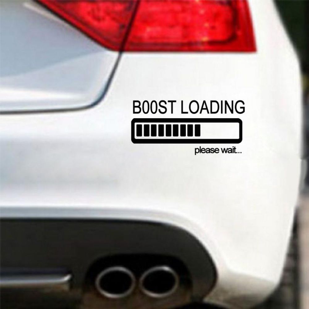 Miếng Dán Phản Quang Hình Suqi Cool Boost Loading Please Wait.. Nhiều Màu Sắc Vui Nhộn Trang Trí Xe Hơi